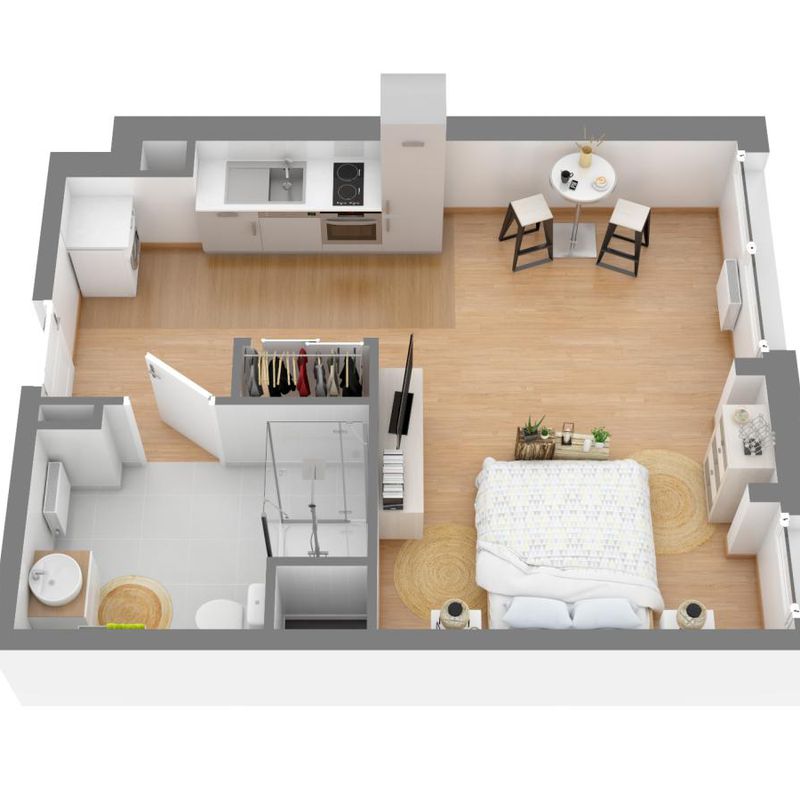 Location appartement  pièce METZ 32m² à 533.64€/mois - CDC Habitat