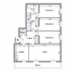Rent 4 bedroom apartment of 92 m² in Villefranche-sur-Saône