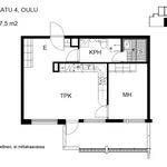 Rent 2 bedroom apartment of 47 m² in Oulu