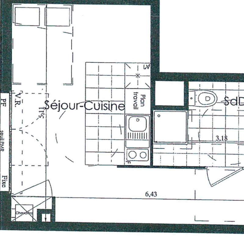 Location appartement 1 pièce 25 m² Wasquehal (59290)