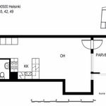 Rent 1 bedroom apartment of 39 m² in Helsinki