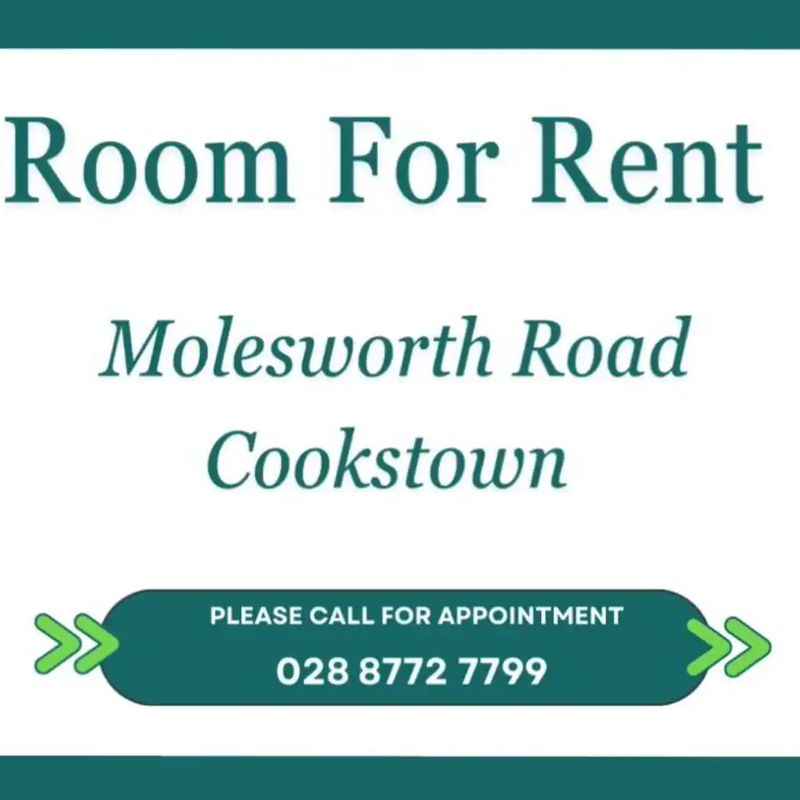 house for rent at Rooms To Rent,, Molesworth Road, Cookstown, Tyrone, BT80 8NR, England