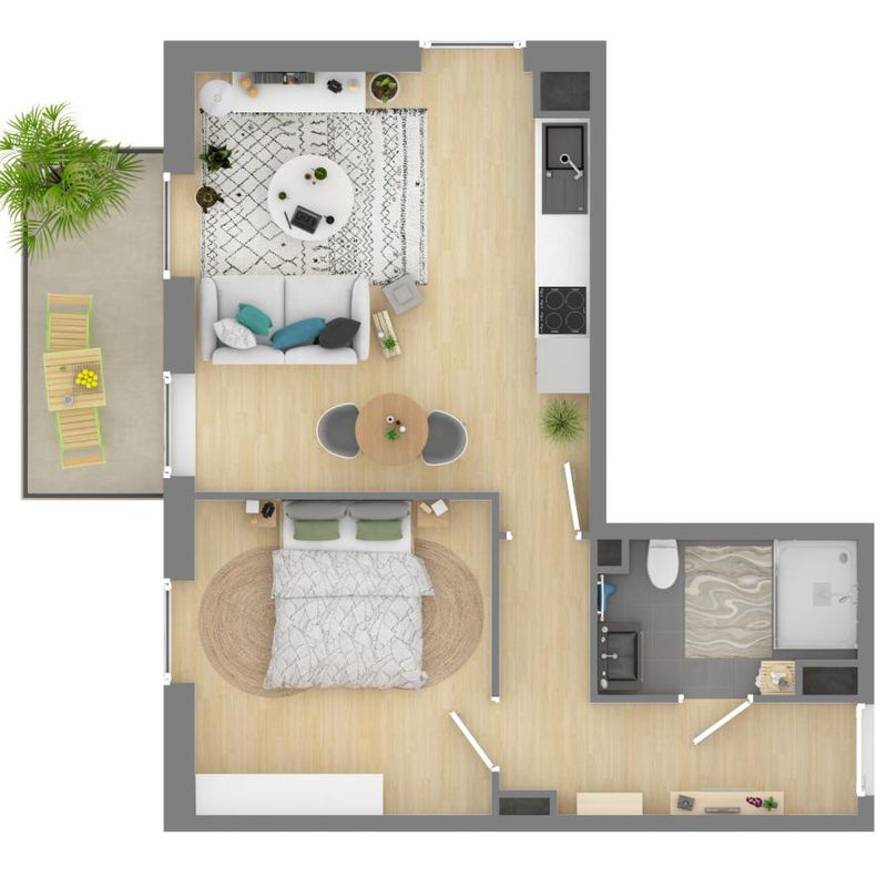 Location appartement  pièce WATTRELOS 42m² à 685.53€/mois - CDC Habitat