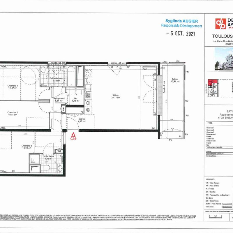 Location appartement  pièce TOULOUSE 84m² à 957.61€/mois - CDC Habitat