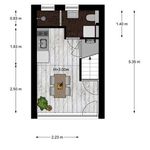 Huur 1 slaapkamer appartement van 52 m² in Utrecht