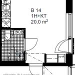 Rent 1 bedroom apartment of 20 m² in Vantaa