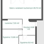 Rent 3 bedroom apartment of 67 m² in Poznań