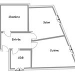 Rent 2 bedroom apartment of 40 m² in Langeac