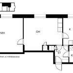 Vuokraa 2 makuuhuoneen asunto, 58 m² paikassa Joensuu