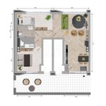 Huur 1 slaapkamer appartement van 84 m² in Amsterdam