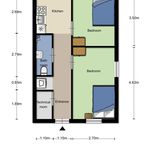 Appartement (42 m²) met 3 slaapkamers in DA GRONINGEN