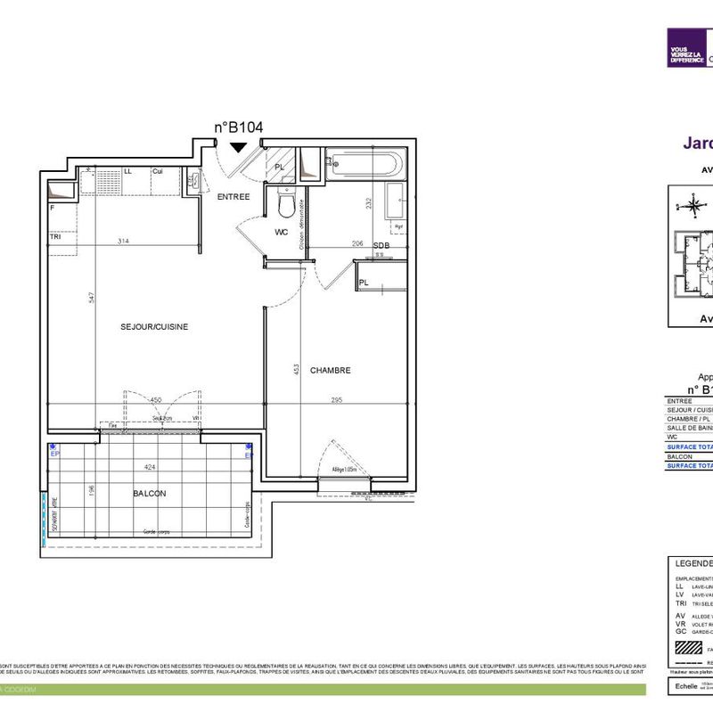Location appartement  pièce MOUGINS 44m² à 823.89€/mois - CDC Habitat