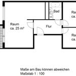 Miete 3 Schlafzimmer wohnung von 59 m² in Halle