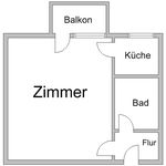 Miete 1 Schlafzimmer wohnung von 37 m² in Frankfurt am Main