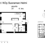 Vuokraa 2 makuuhuoneen asunto, 55 m² paikassa Kangasala