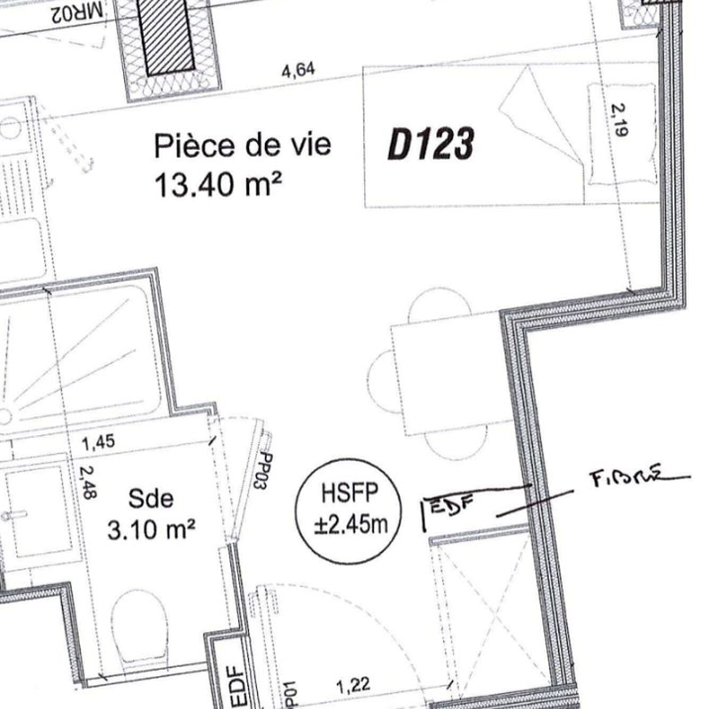 Location appartement 1 pièce 16 m² Villeneuve-d'Ascq (59650) Villeneuve d'Ascq