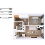 Rent 2 bedroom apartment of 45 m² in Praha