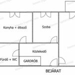 Rent 2 bedroom apartment of 43 m² in Miskolc