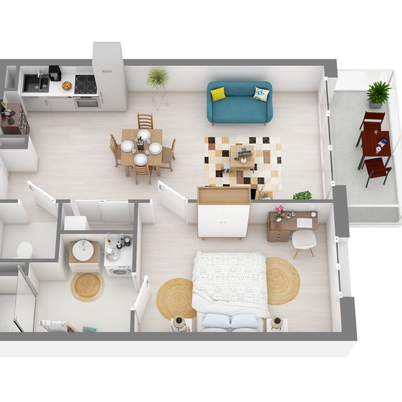 Location appartement  pièce ST LEGER DU BOURG DENIS 72m² à 816.37€/mois - CDC Habitat Darnétal
