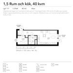 Rent 1 bedroom apartment of 39 m² in Klippan