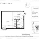 Appartement de 21 m² avec 1 chambre(s) en location à Saint-Jean
