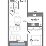 Rent 2 bedroom apartment of 69 m² in Nørresundby