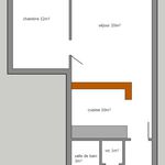 Appartement de 50 m² avec 1 chambre(s) en location à Andenne