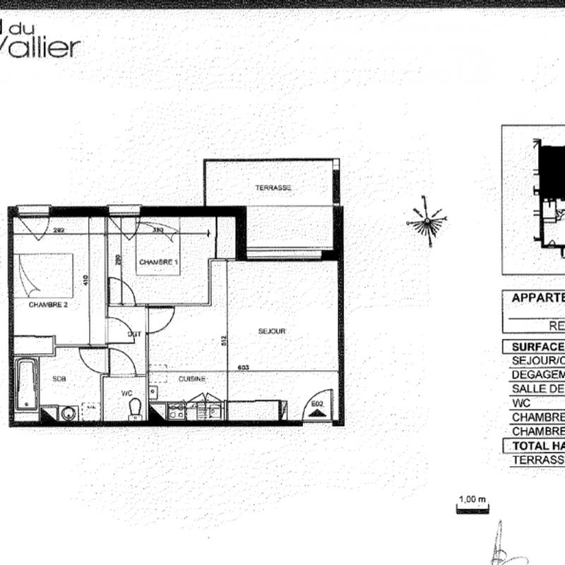 Appartement 60.56 m² - 3 Pièces - Colomiers (31770)