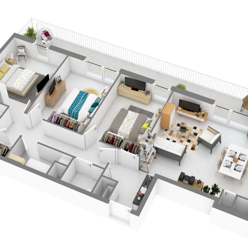Location appartement  pièce LES ANGLES 79m² à 958.68€/mois - CDC Habitat