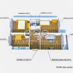 Pronajměte si 3 ložnic/e byt o rozloze 75 m² v Bezvěrov