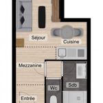 Rent 1 bedroom apartment of 17 m² in Grenoble