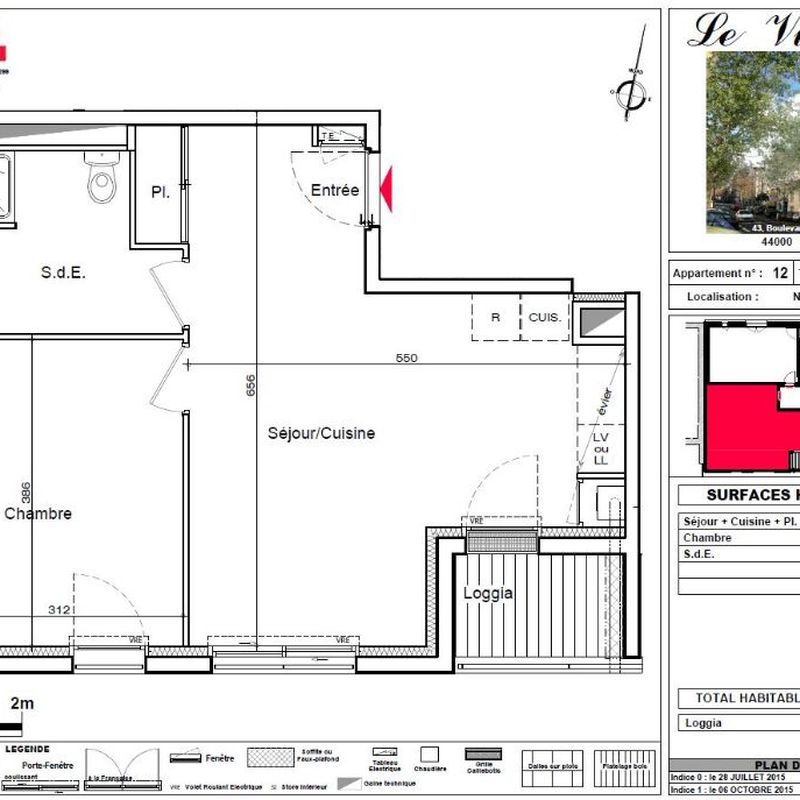 Appartement 2 pièces - 44m² Nantes