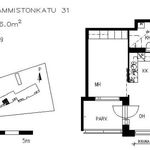 Vuokraa 2 makuuhuoneen asunto, 46 m² paikassa Tammisto,
