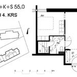 Rent 2 bedroom apartment of 55 m² in Tammisto,