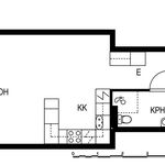 Rent 1 bedroom apartment of 38 m² in Helsinki