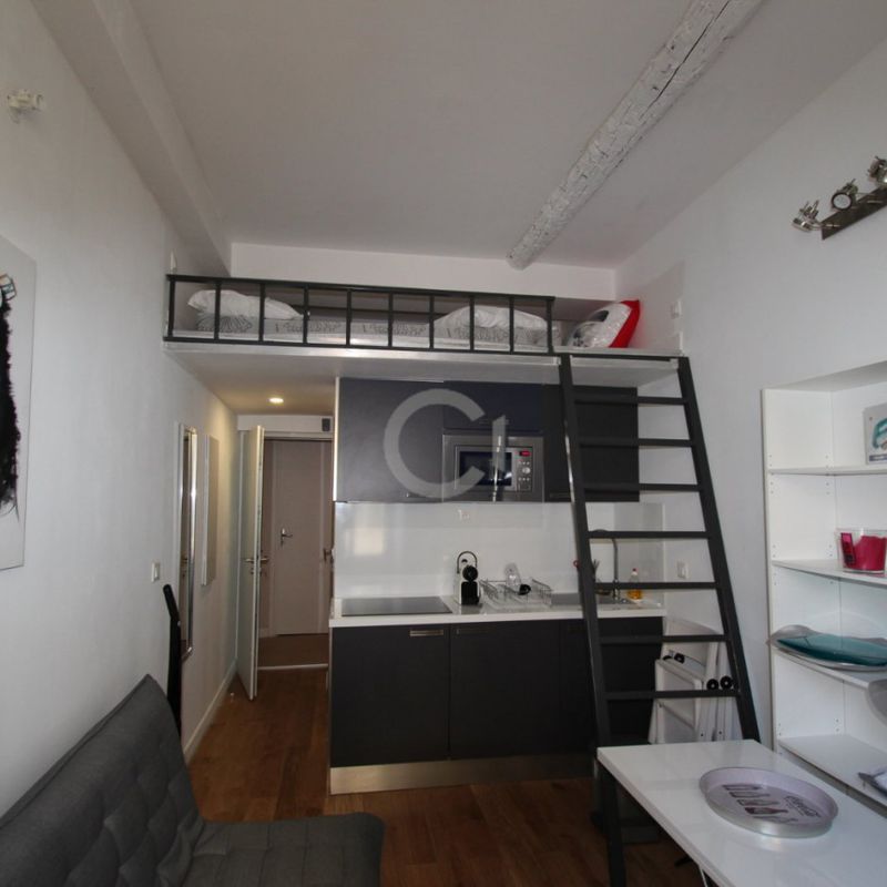 Location studio mezzanine Nice Garibaldi, 19m² 1 pièce 580€