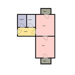 Pronajměte si 1 ložnic/e byt o rozloze 46 m² v Milovice