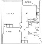 Rent 2 bedroom apartment of 60 m² in Årsta