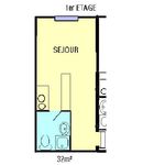 Appartement de 32 m² avec 1 chambre(s) en location à Nevers