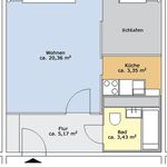 Rent 1 bedroom apartment of 35 m² in Chemnitz