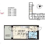 Rent 1 bedroom apartment of 24 m² in Vantaa