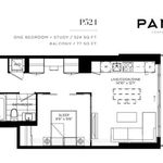 2 bedroom apartment of 495 sq. ft in Toronto