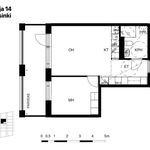 Vuokraa 2 makuuhuoneen asunto, 42 m² paikassa Pohjois-Pasila,