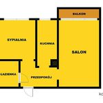 Rent 2 bedroom apartment of 44 m² in Ruda Śląska
