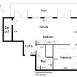 Rent 2 bedroom apartment of 85 m² in Hedehusene