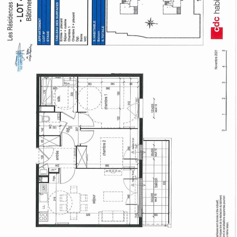 Location appartement  pièce SENE 55m² à 748.78€/mois - CDC Habitat Séné