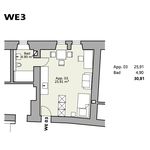 Miete 1 Schlafzimmer wohnung von 31 m² in Passau