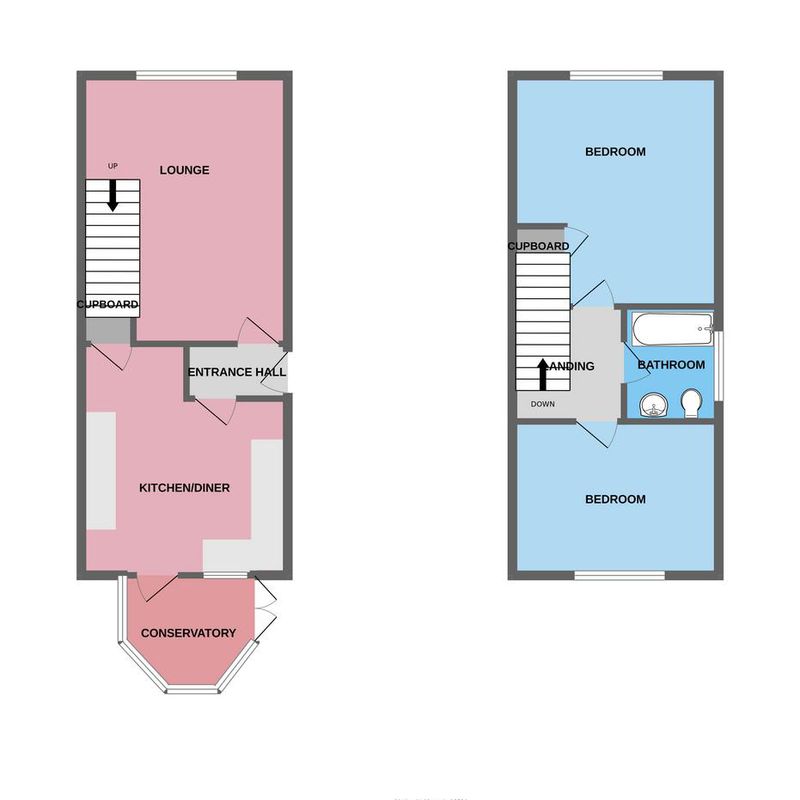 2 bedroom semi-detached house to rent Wellington