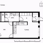 Vuokraa 2 makuuhuoneen asunto, 39 m² paikassa Vantaa