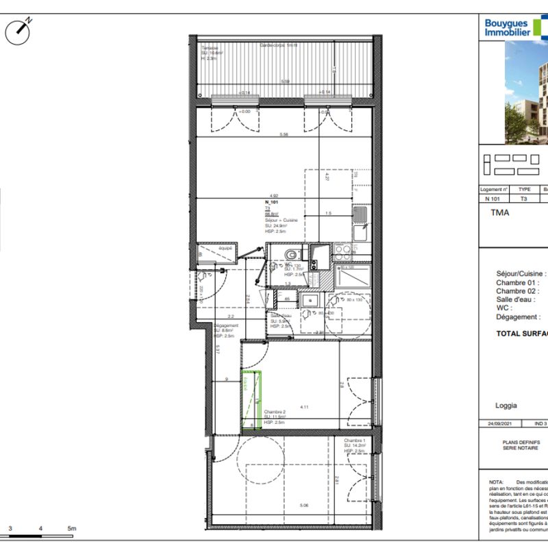 Location appartement  pièce BORDEAUX 67m² à 954.45€/mois - CDC Habitat
